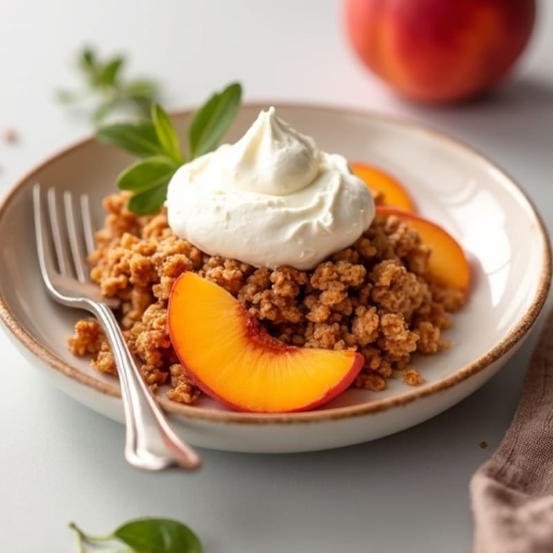 Fresh Peach Baked Crisp