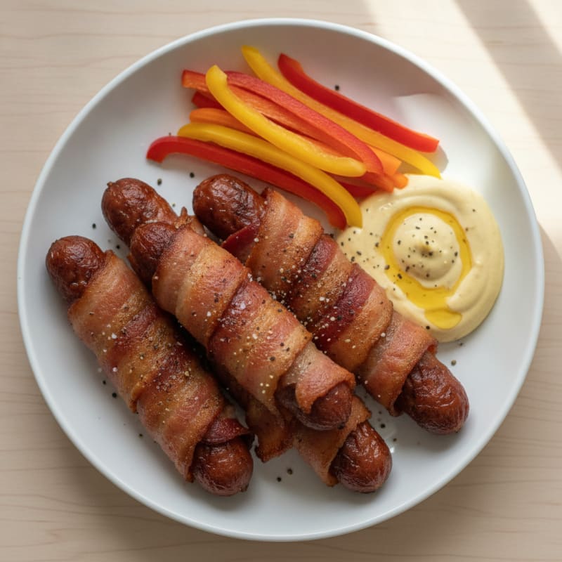 Bacon-Wrapped Hot Dogs