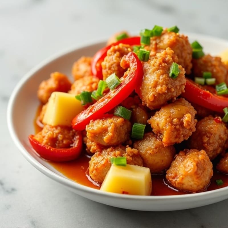 Crispy Baked Sweet and Sour Chicken