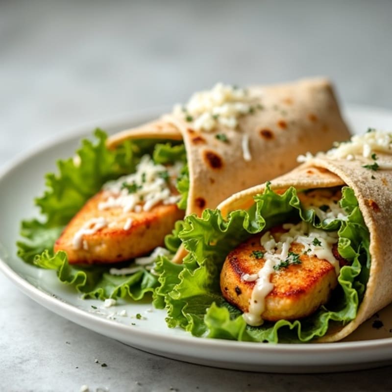 Crispy Greek Yogurt Chicken Caesar Wrap