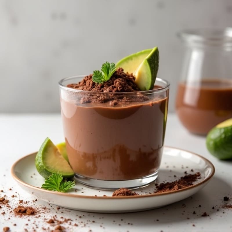 Silky Chocolate Protein Pudding with Chia Seeds
