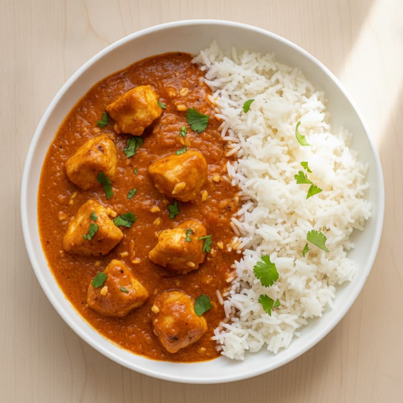 Spiced Butter Chicken with Basmati Rice