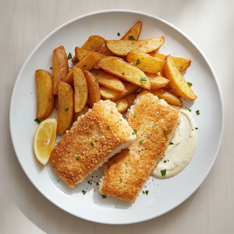 Beer-Battered Cod with Hand-Cut Fries