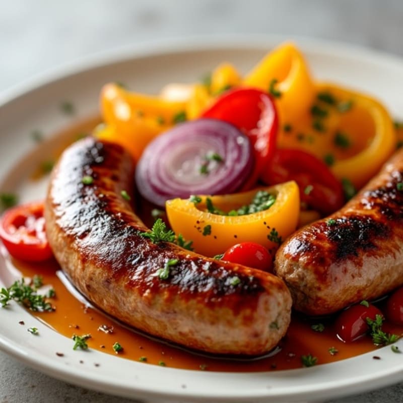 Sheet Pan Italian Sausage with Roasted Peppers and Onions