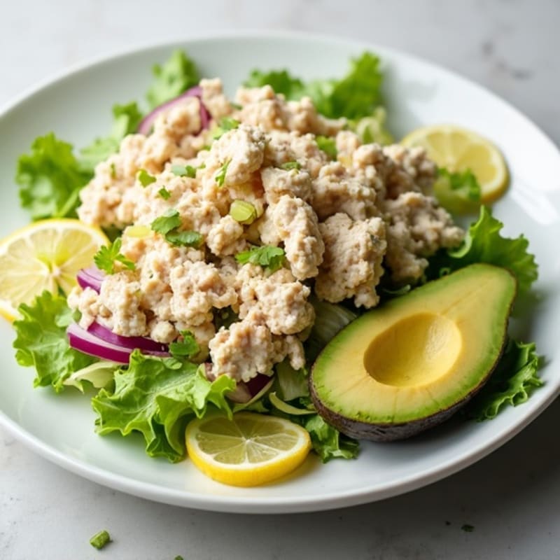 Fresh Flaked Tuna Salad with Crunchy Iceberg
