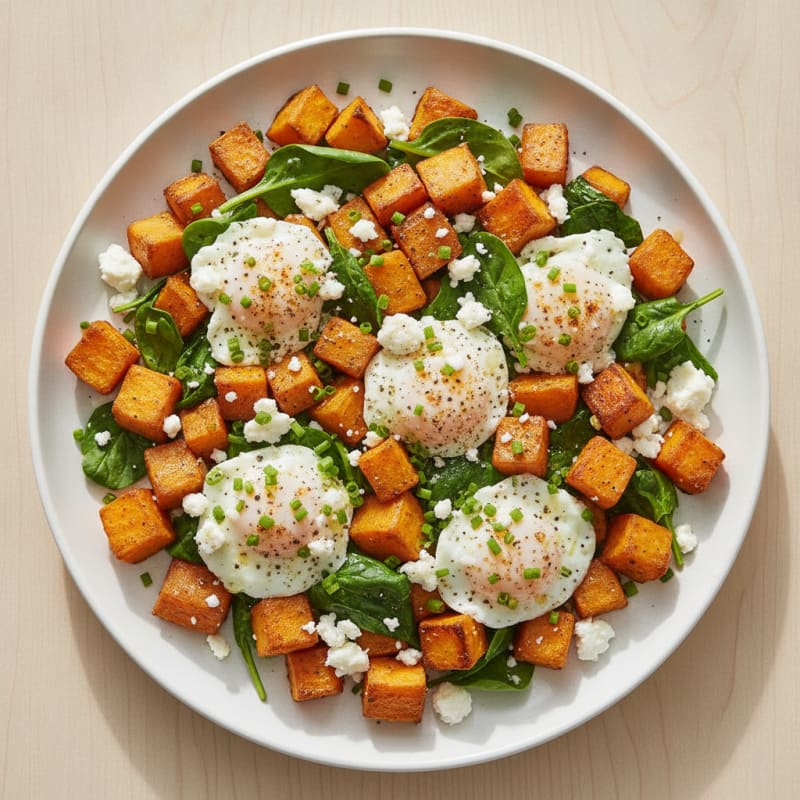 Sweet Potato and Egg Hash