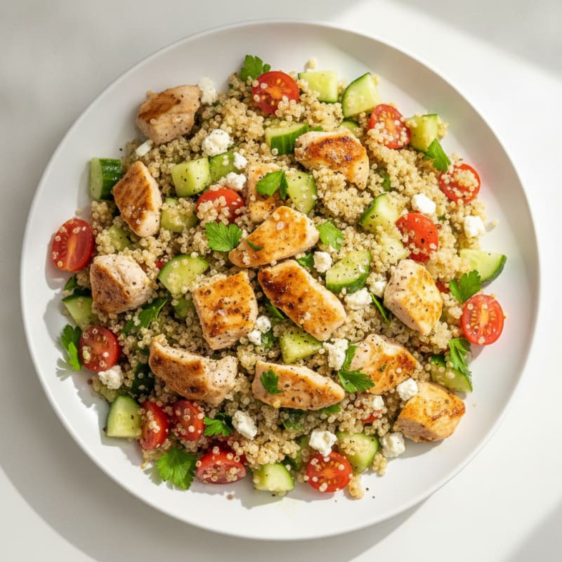 Lemon Herb Chicken and Quinoa Salad