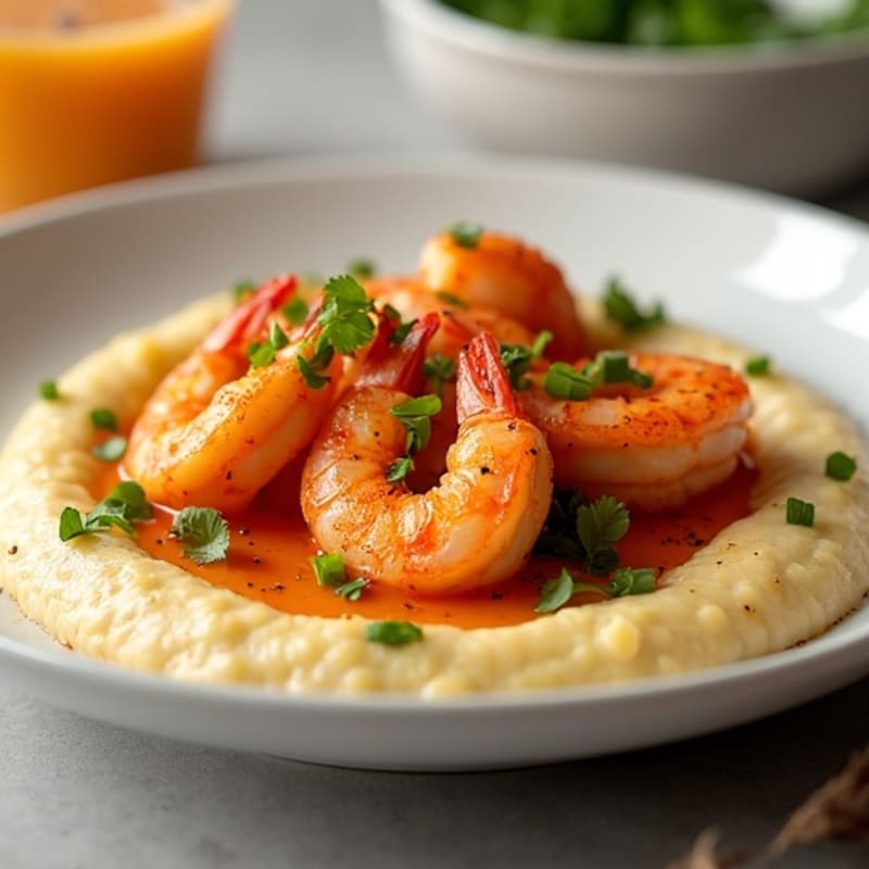 Cajun Shrimp with Creamy Grits