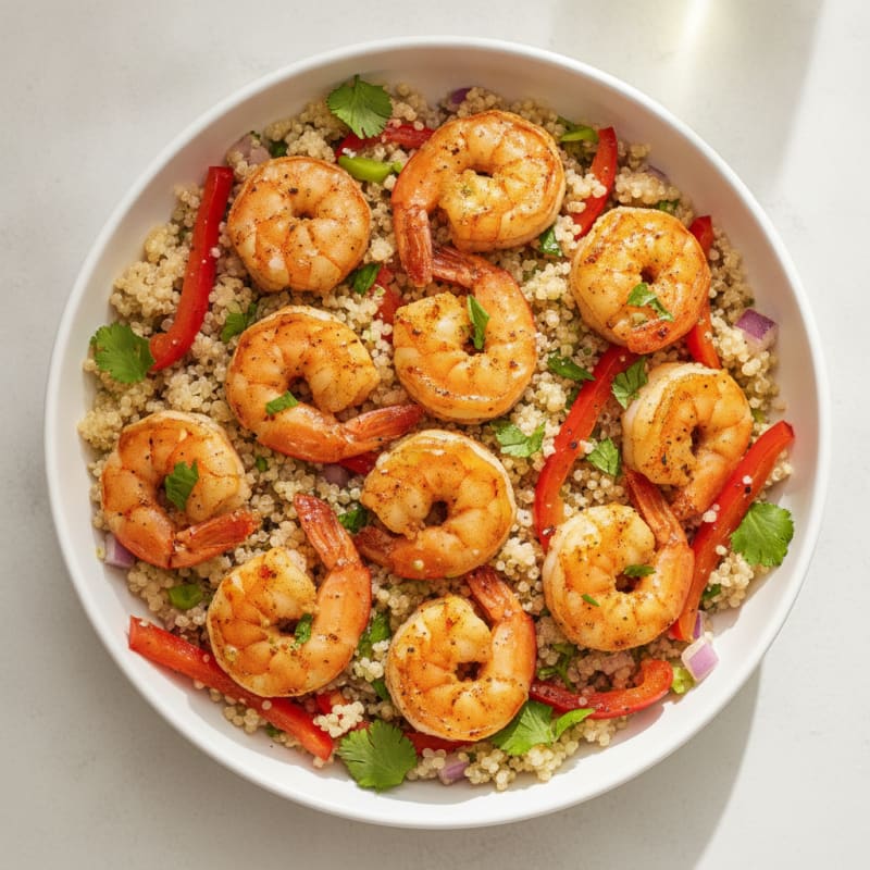 Chili-Lime Shrimp Quinoa Bowl