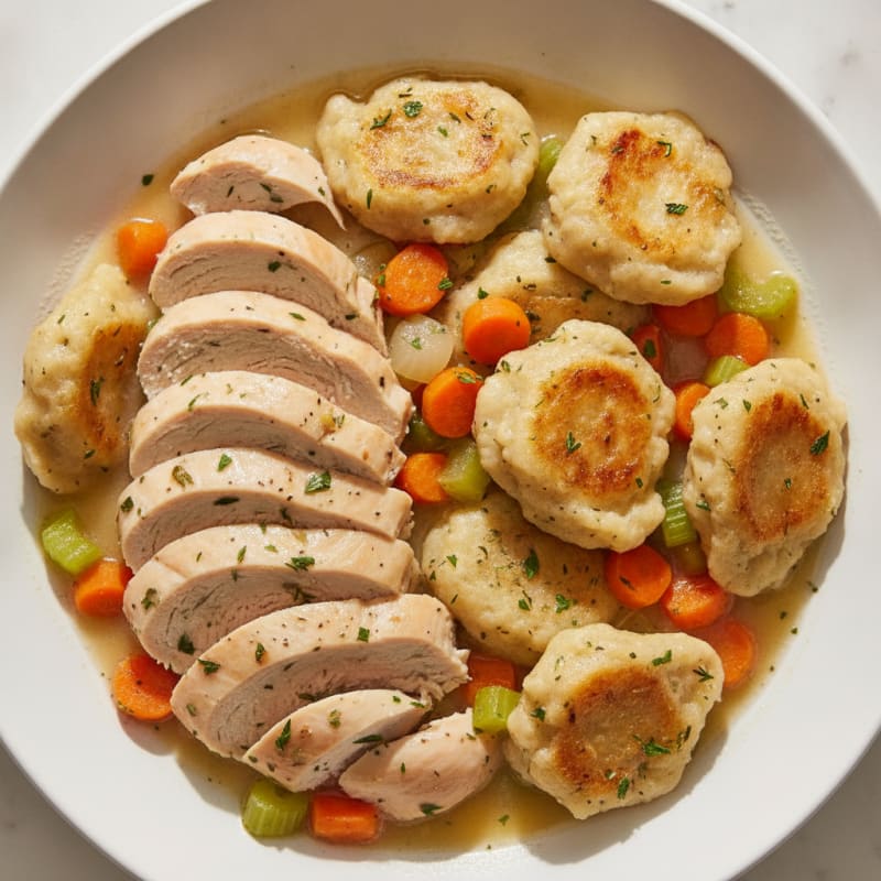 Homestyle Chicken and Herb Dumplings