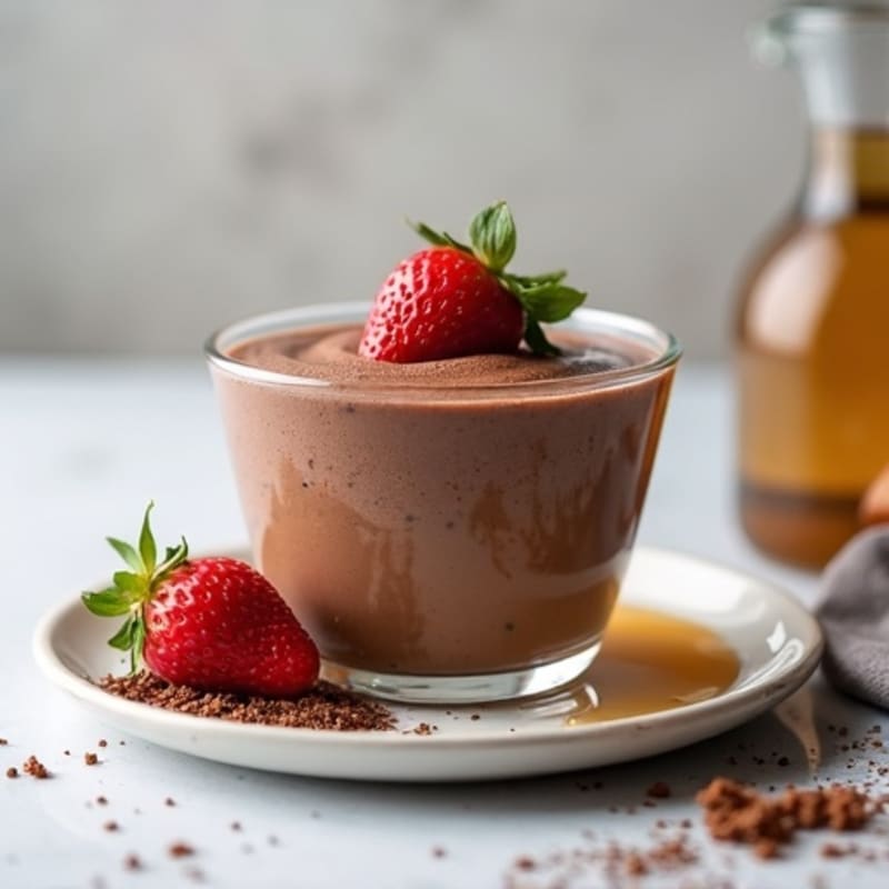 Chocolate Protein Mousse with Chia Seeds
