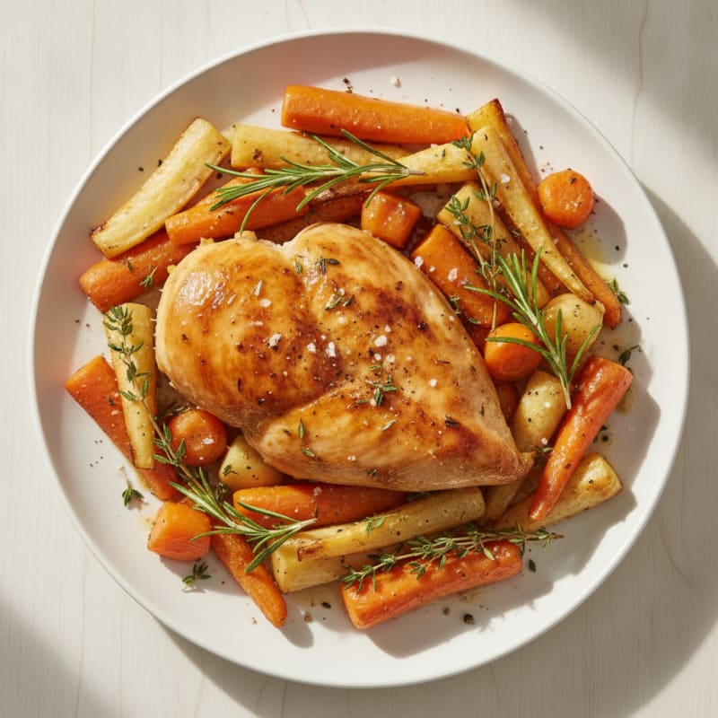 Herb-Roasted Chicken with Root Vegetables