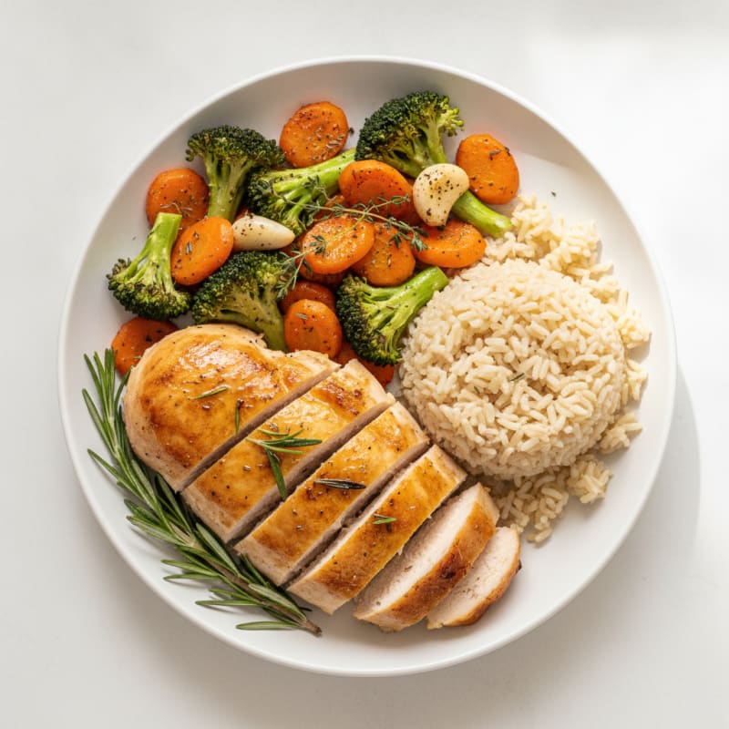 Herb-Roasted Chicken with Roasted Vegetables
