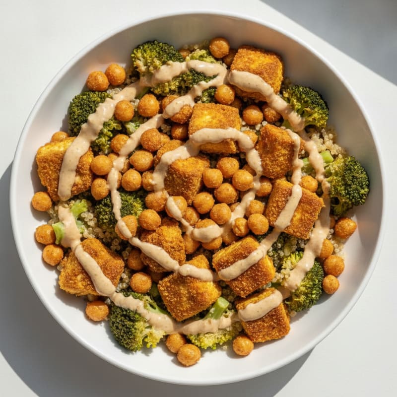 Roasted Vegetable and Chickpea Bowl