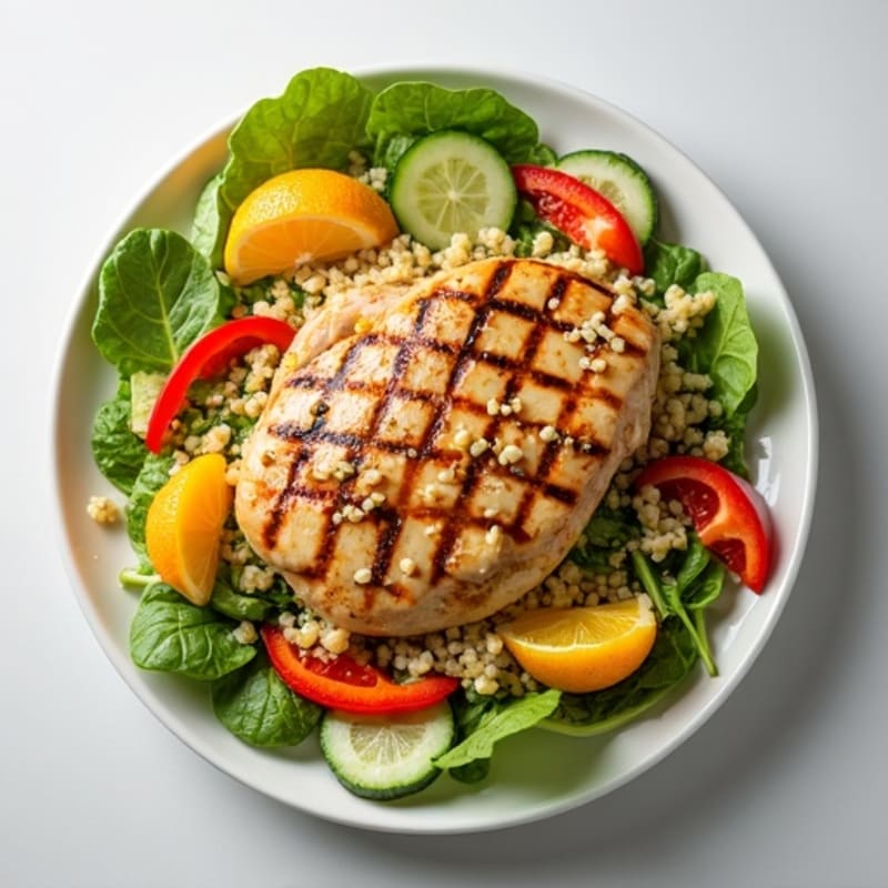 Grilled Chicken and Quinoa Salad with Citrus Vinaigrette