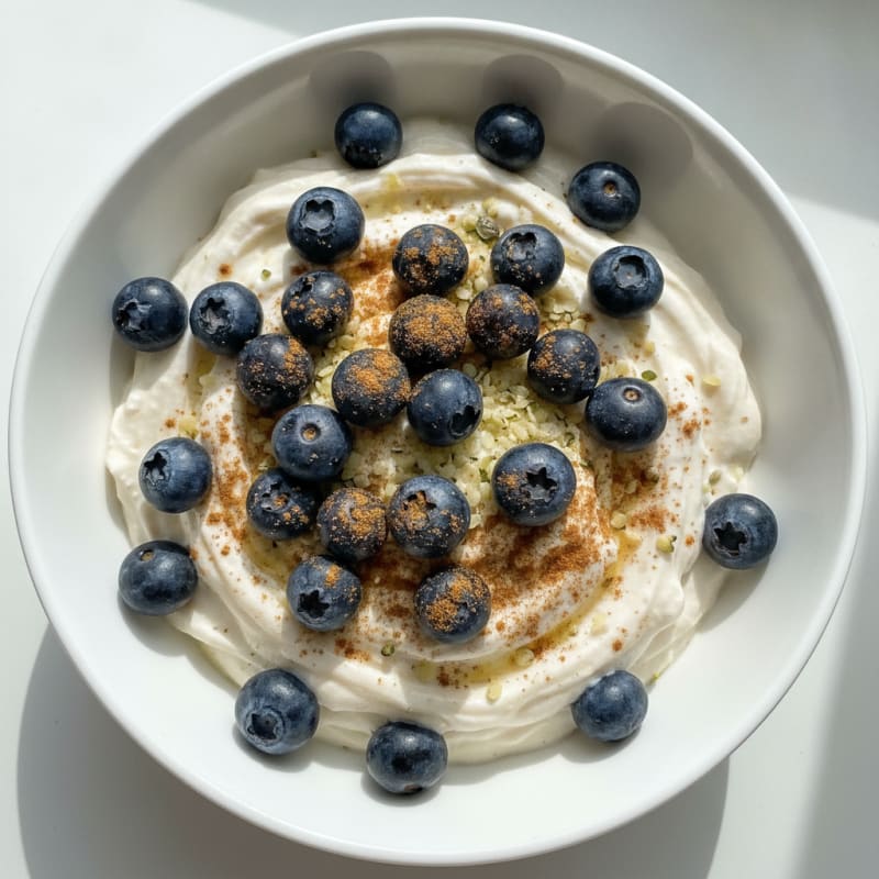 Blueberry Vegan Yogurt Protein Bowl