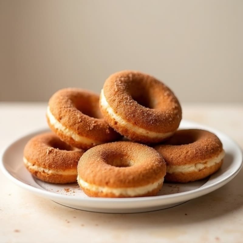 Baked Cinnamon-Maple Protein Donuts