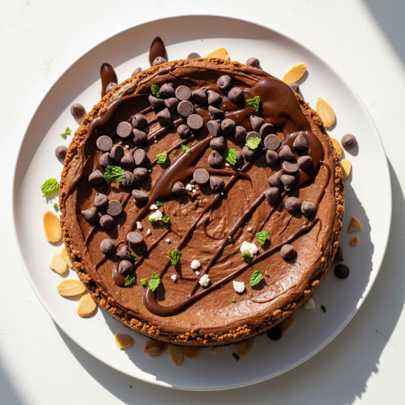 Silky Chocolate Protein Cheesecake