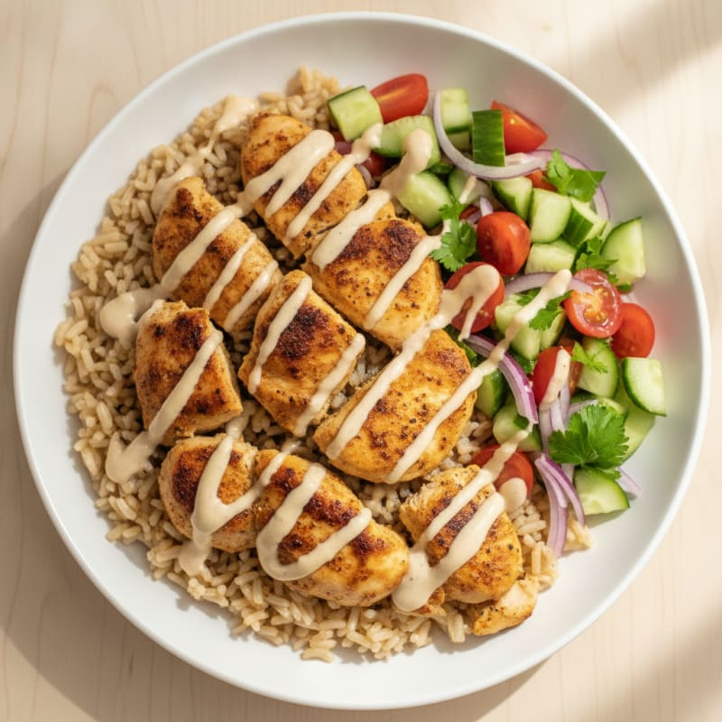 Chicken Shawarma Rice Bowl