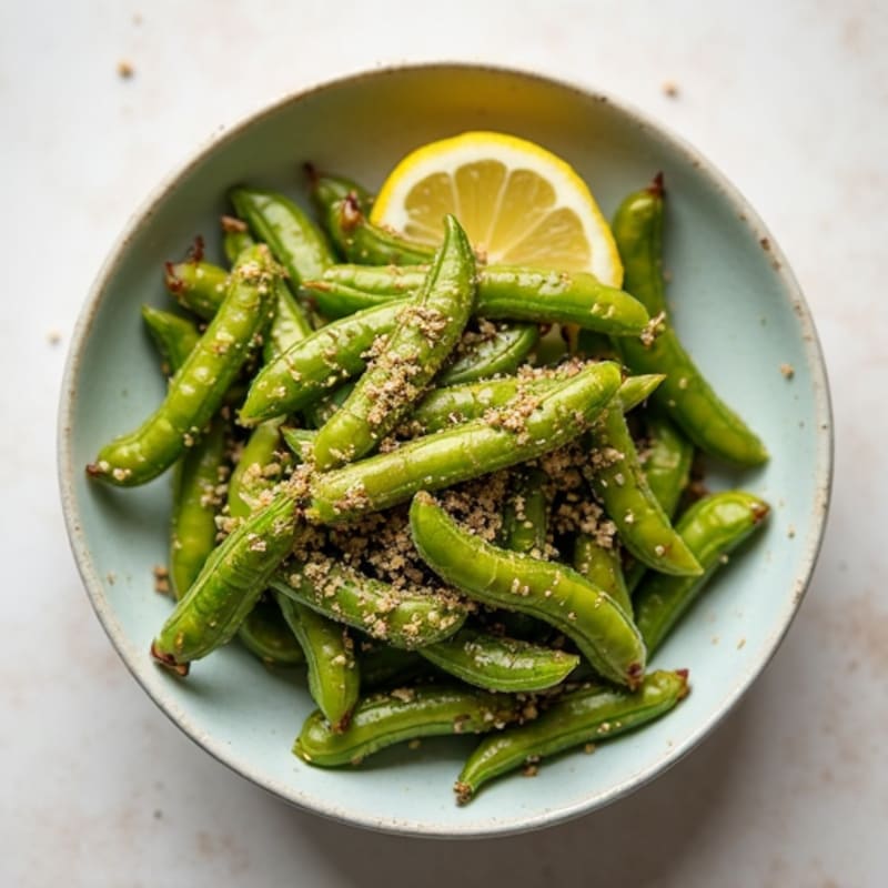Crispy Edamame and Hemp Seed Snack Bowl