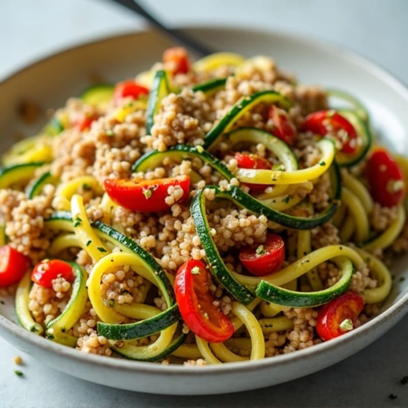 Protein-Packed Turkey and Zucchini Noodle Skillet