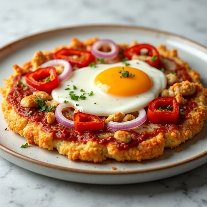 High-Protein Crispy BBQ Chicken Pizza