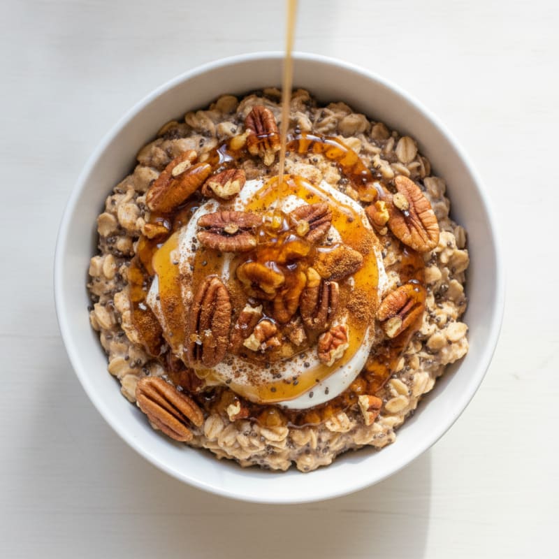 Maple Pecan Overnight Oats