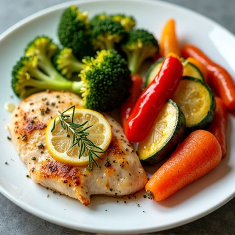 Sheet Pan Lemon Herb Chicken with Crispy Roasted Vegetables
