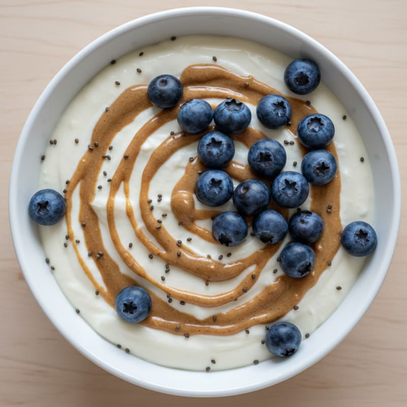 Silky Greek Yogurt Protein Pudding with Fresh Berries