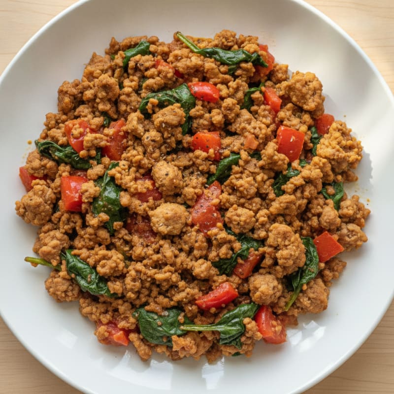 Ground Turkey Skillet with Garden Vegetables