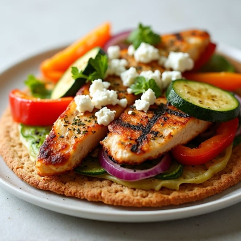 Crispy Roasted Vegetable Flatbread