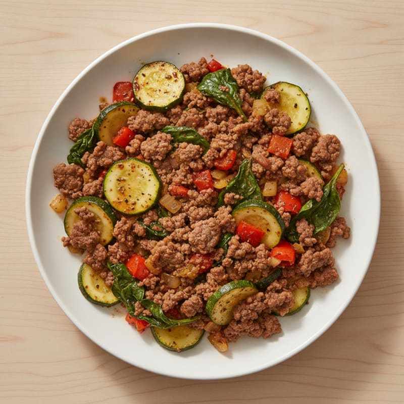 Lean Beef and Zucchini Harvest Skillet