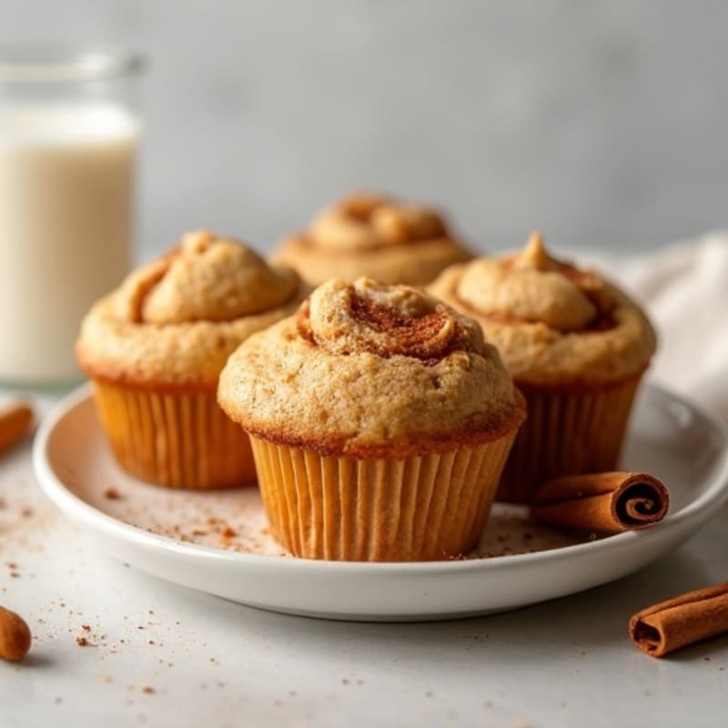Protein-Packed Almond Flour Cinnamon Roll Muffins