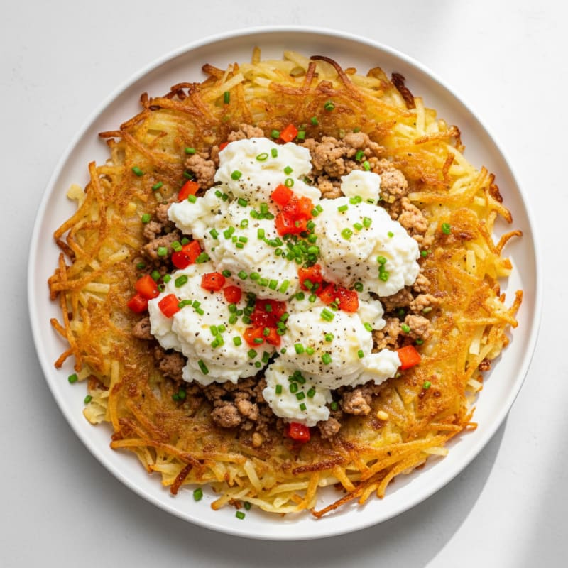 Crispy Golden Hash Brown Breakfast