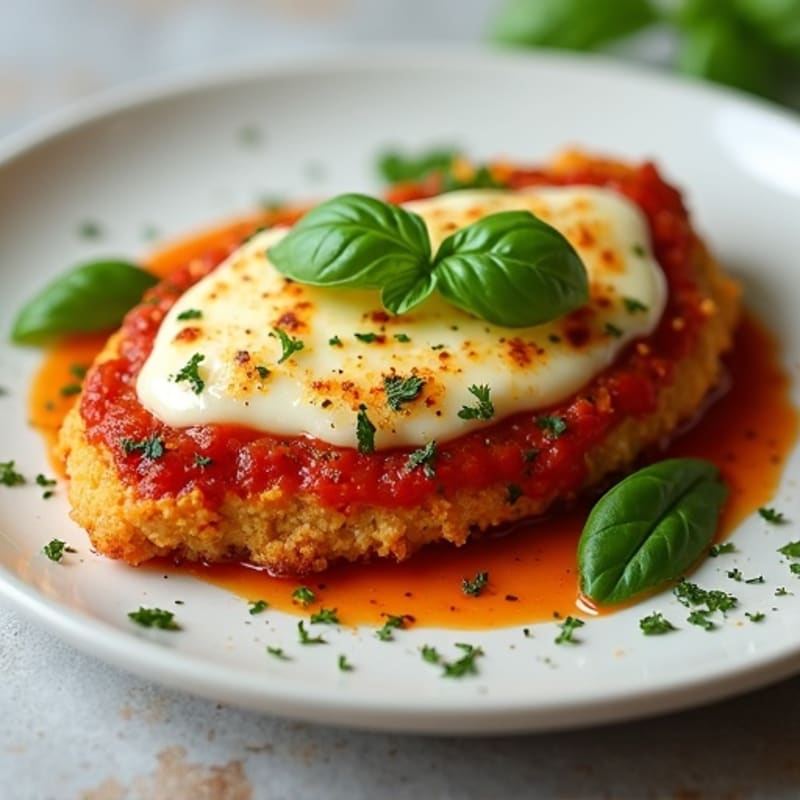 Crispy Baked Chicken Parmesan with Fresh Herbs