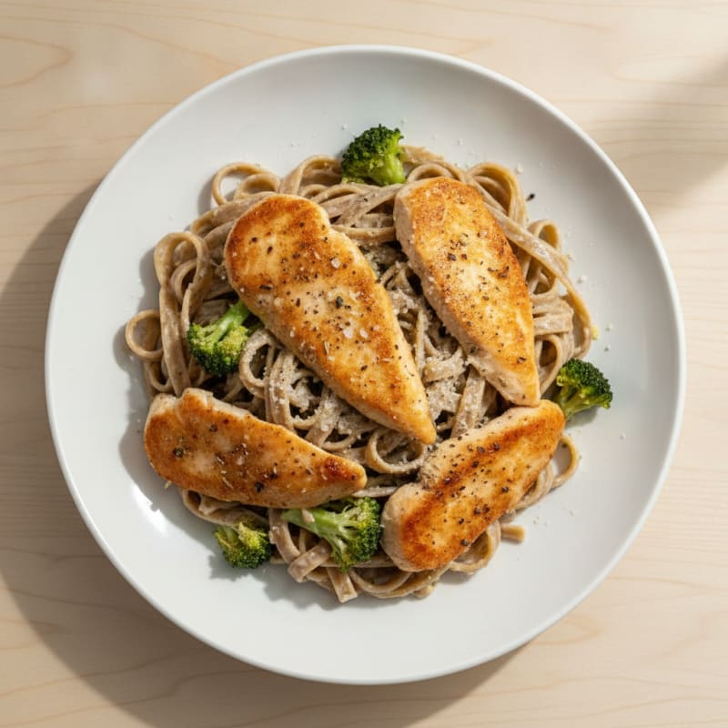 Garlic Parmesan Chicken Alfredo Pasta
