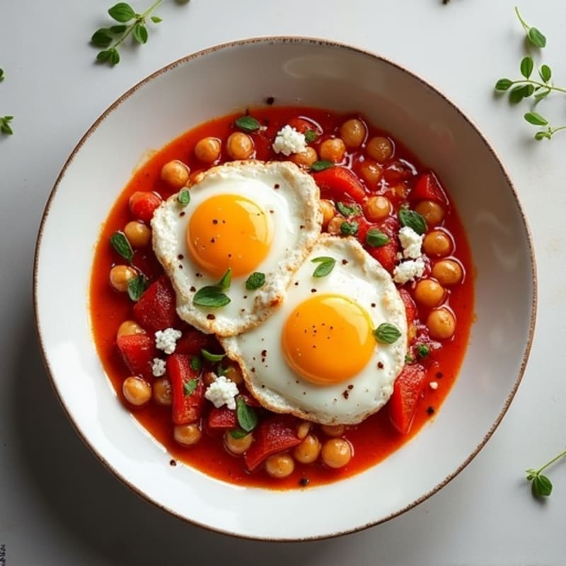 Roasted Bell Pepper and Tomato Shakshuka