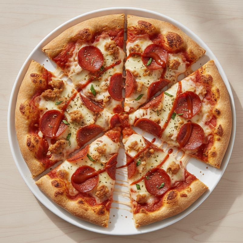 Meat Lovers Stuffed Crust Pizza