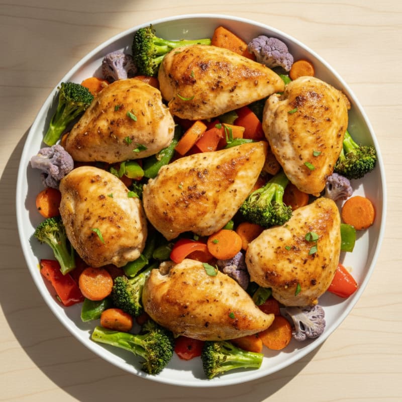 Lemon Herb Roasted Chicken and Vegetables