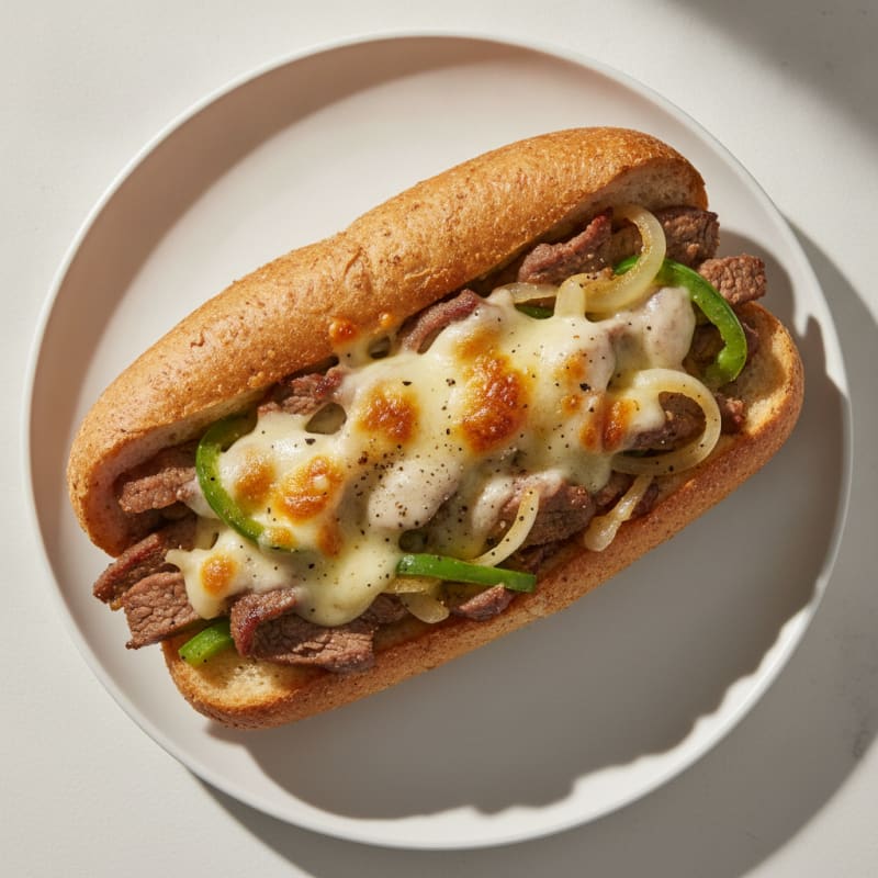 Philly Cheesesteak with Caramelized Onions