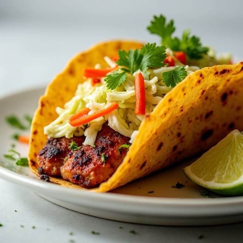 Crispy Slow-Cooked Pork Tacos with Fresh Cabbage Slaw