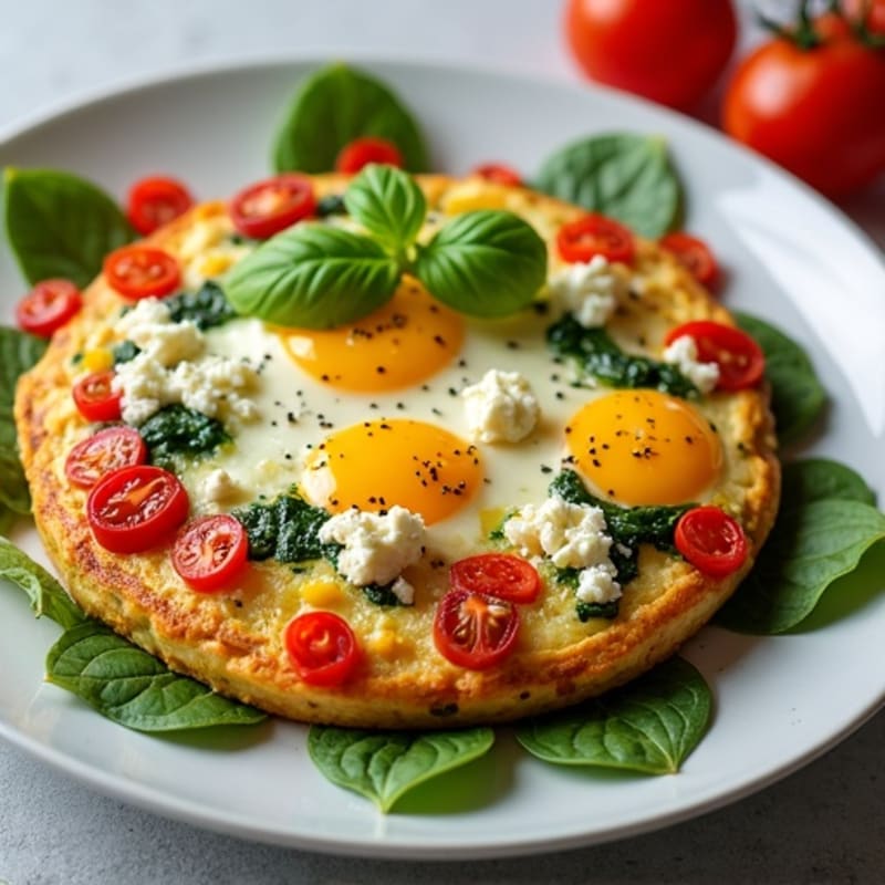 Baked Egg and Spinach Frittata