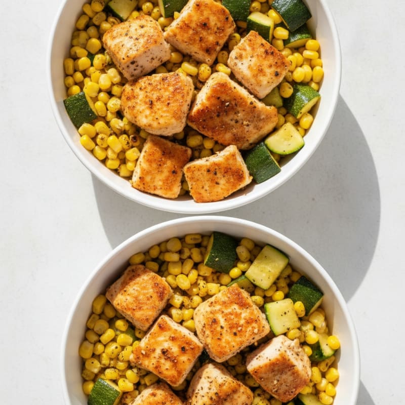 Chicken and Corn Meal Prep Bowls