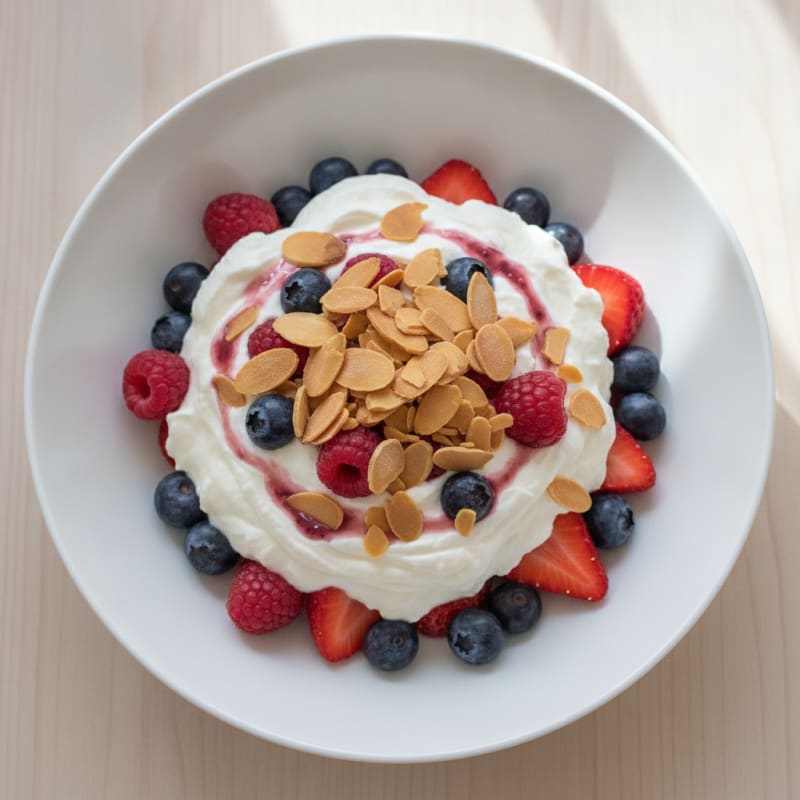 Greek Yogurt Berry Parfait with Protein Powder