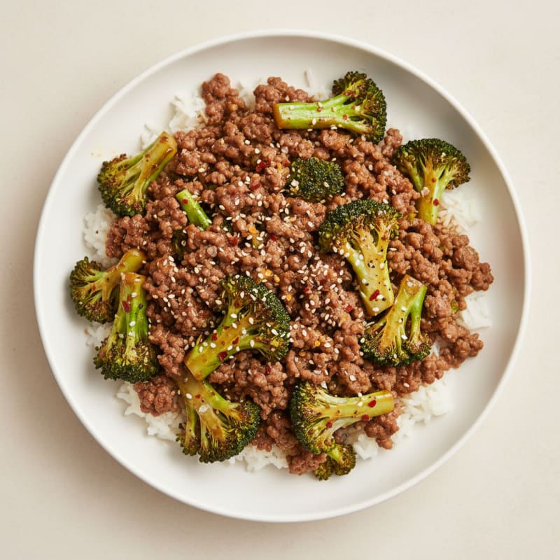 Ground Beef and Broccoli Stir-Fry