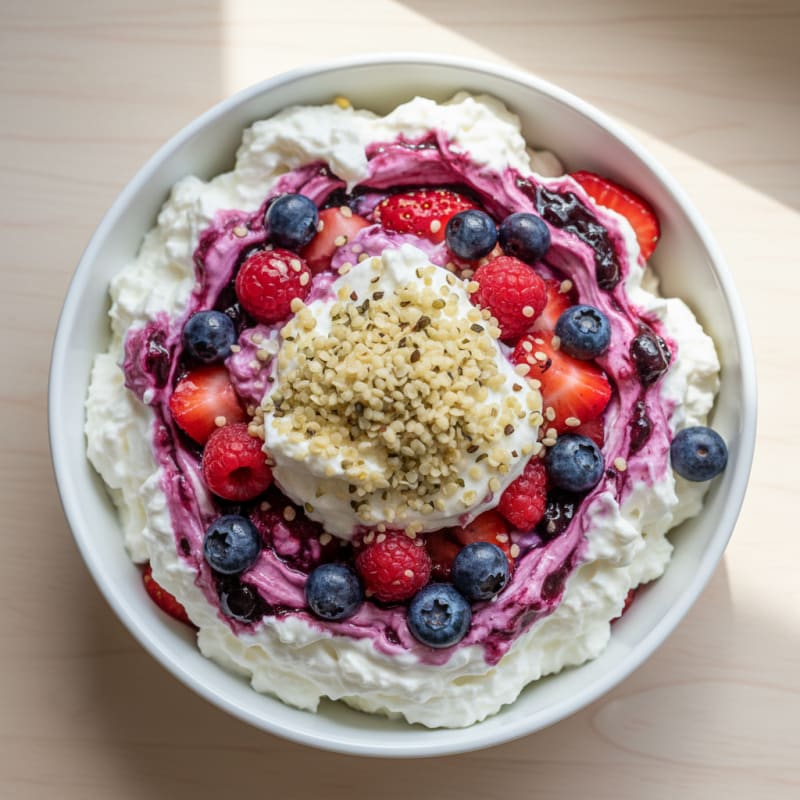 Creamy Greek Yogurt Protein Parfait with Mixed Berries