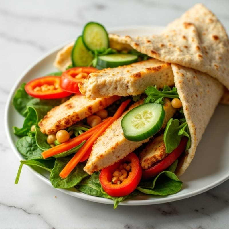 Fresh Crunchy Garden Veggie Wrap