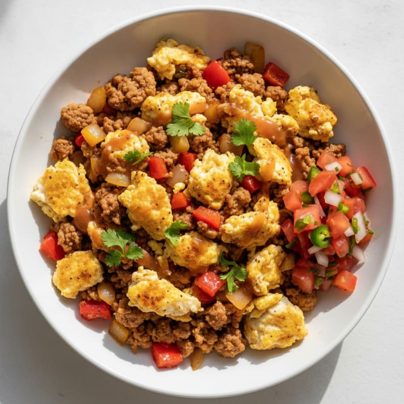 Spicy Chorizo and Egg Breakfast Bowl