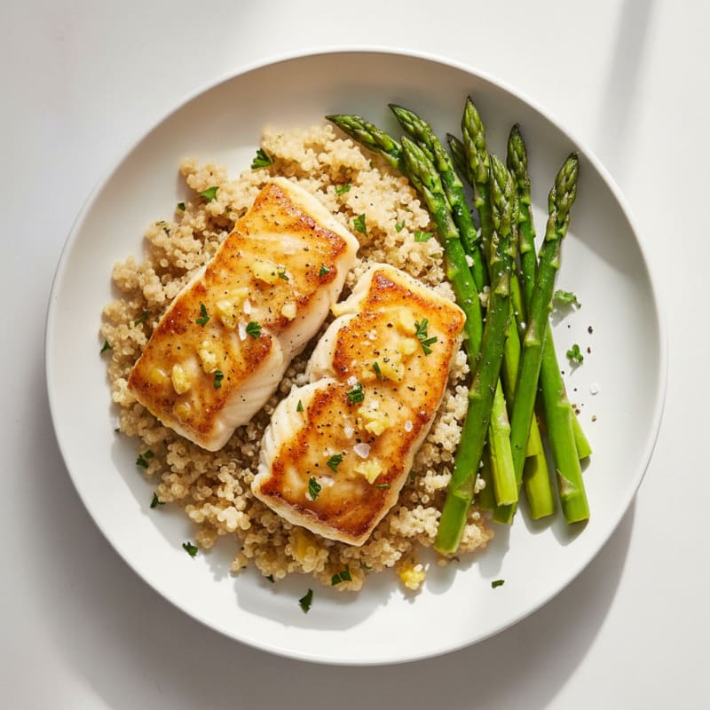 Golden Pan-Seared Cod with Zesty Lemon
