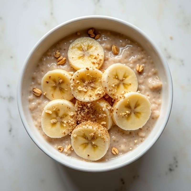Creamy Banana Buckwheat Oat Porridge